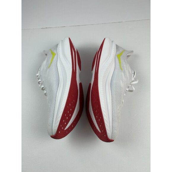 Hoka One One Mach 6 Running Shoes Size 14 D White Yellow 1147790 / WNCL - Picture 10 of 12